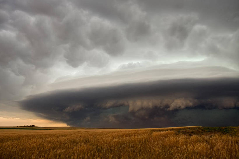 无人,横图,室外,白天,风,暴风雨,美国,田地,自然灾害,天气,风景,天空,自然,摄影,恐怖,威胁,积雨云,结束,内布拉斯加,雷雨,危险,彩图,弧状云