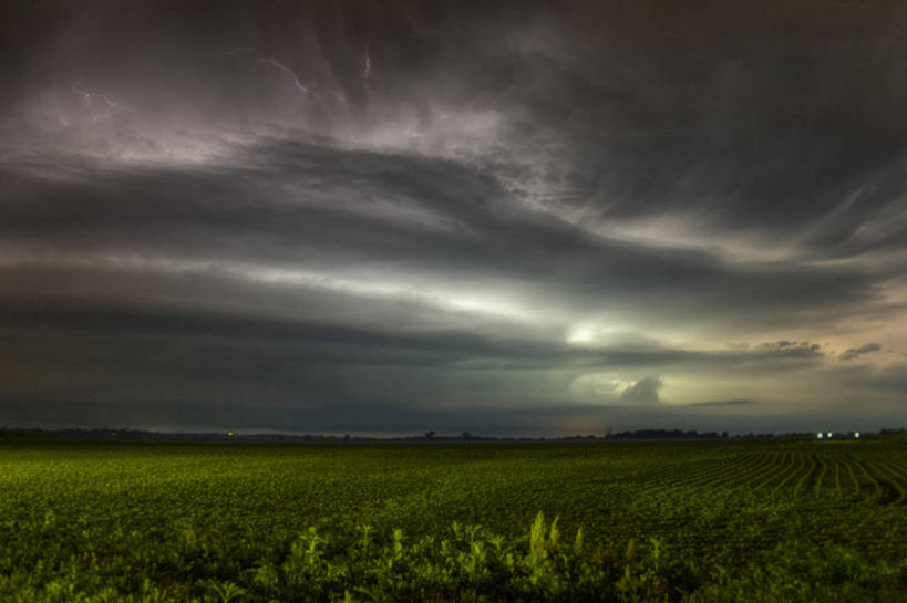 无人,横图,室外,夜晚,长时间曝光,闪电,暴风雨,美国,自然灾害,天气,自然,摄影,恐怖,威胁,结束,内布拉斯加,雷雨,危险,彩图,弧状云