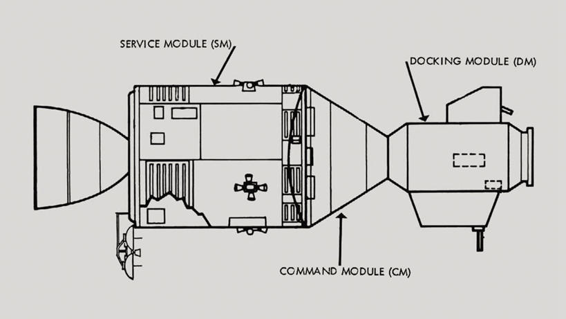 无人,横图,黑白,插画,侧面,技术,数码,航天,科技,阴影,科学,太空,网络,标签,图表,高光,几何,计算机图形,合成,图画,画,电脑合成图,数码合成图,合成图,漫画,计划书,写实,具体,具象,阿波罗工程,阿波罗计划,登月计划,阿波罗-联盟测试计划,阿波罗-联盟对接测试计划,空间探索,载人航天工程