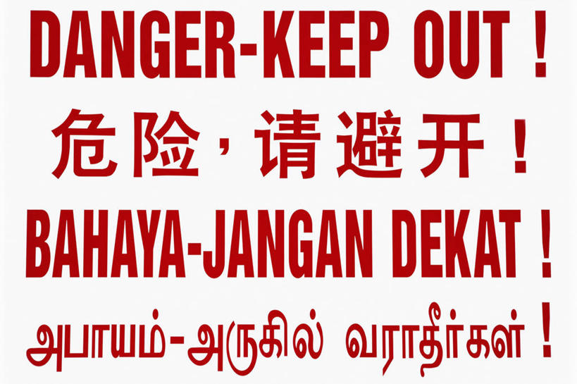 无人,横图,白色背景,指示牌,新加坡,标志,文字,警告,标识,红色,白色,汉字,警示,摄影,英文字母,禁止,提醒,专心,恐怖,提示,限制,机敏,危险,彩图,影棚拍摄