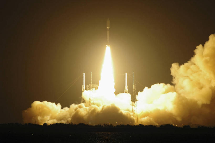 无人,横图,室外,夜晚,技术,美国,起飞,太空,火焰,发射台,烟,摄影,北美,北美洲,美洲,佛罗里达,佛罗里达州,佛州,阳光州,北亚美利加洲,亚美利加洲,空气污染,彩图,美利坚合众国,空间探索