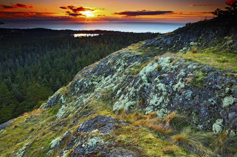 无人,横图,室外,白天,海洋,日落,太阳,美国,地形,摄影,华盛顿州,普吉特海湾,彩图,旅行