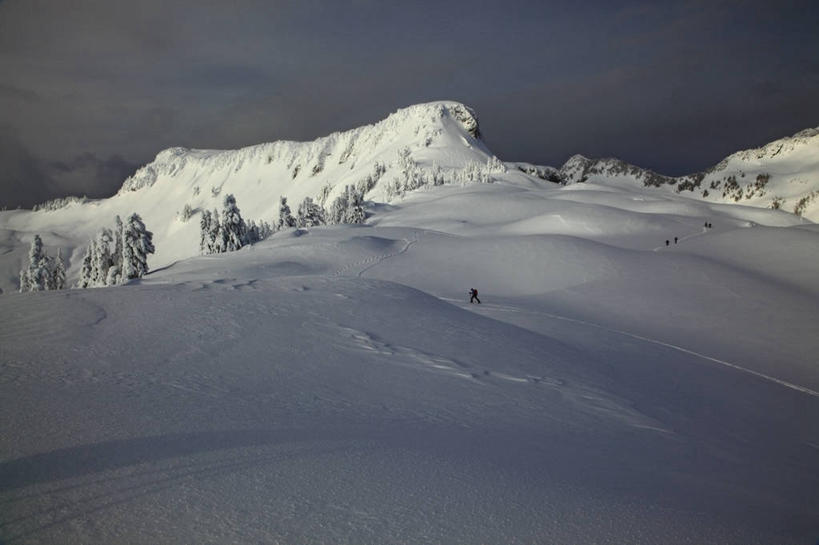 一个人,横图,室外,白天,雪,美国,地形,冬天,寒冷,摄影,华盛顿州,休闲活动,彩图,旅行,开普半岛