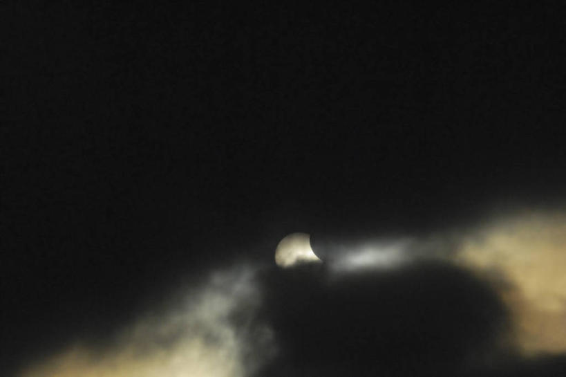 无人,横图,室外,白天,留白,太阳,冰岛,日食,云,首都,摄影,天文学,雷克雅未克,彩图