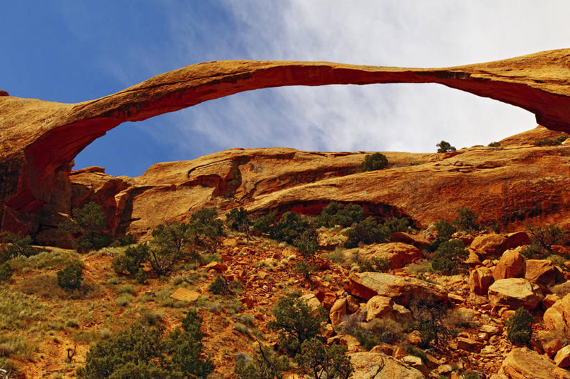 无人,横图,室外,白天,石头,沙漠,摄影,脆弱,岩层,拱门国家公园,犹他,危险,岩石,彩图