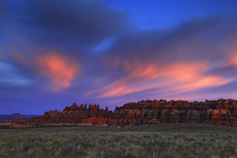无人,横图,室外,白天,日出,石头,沙漠,云,红色,摄影,岩层,峡谷地国家公园,犹他,岩石,彩图