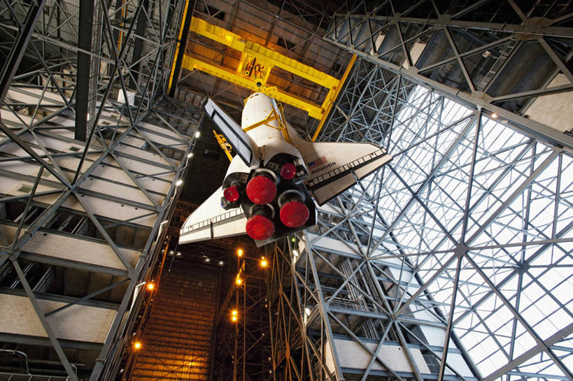 无人,横图,室内,美国,摄影,北美,北美洲,美洲,航天飞机,亚特兰蒂斯号,佛罗里达,佛罗里达州,佛州,阳光州,肯尼迪航天中心,北亚美利加洲,亚美利加洲,迈雷特岛国家野生动物保护区,梅里特岛,彩图,美利坚合众国,空间探索