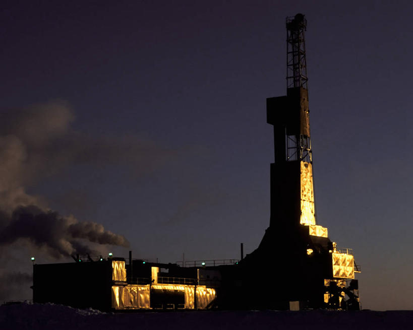 横图,室外,白天,机器,北极,美国,设备,机械,工业,摄影,美洲,钻井,油田,工业建筑,阿拉斯加,钻塔,彩图