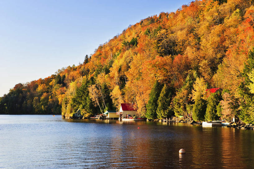无人,家,横图,室外,白天,正面,旅游,度假,河流,美景,森林,山,山脉,树林,水,植物,加拿大,阴影,光线,影子,房屋,屋子,河水,景观,山峰,水流,山峦,娱乐,楼房,住宅,树,树木,蓝色,绿色,倒影,蓝天,天空,阳光,自然,群山,天,享受,休闲,景色,放松,生长,晴朗,成长,倒映,北美,北美洲,自然风光,美洲,万里无云,北亚美利加洲,亚美利加洲,魁北克省,反照,晴空,晴空万里,彩图,房子