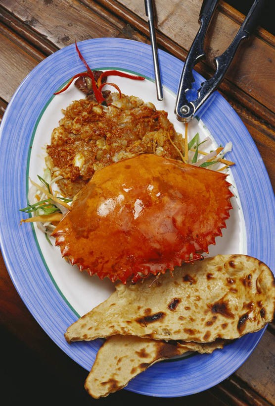 蟹,无人,竖图,俯视,室内,特写,白天,烹饪,西餐,餐桌,桌子,餐具,阴影,朦胧,模糊,光线,螃蟹,碟子,工具,盘,钳子,影子,料理,食品,菜肴,美食,食物,一个,盘子,碟,西式,佳肴,单个,餐台,五金,核桃钳,胡桃钳,烤薄饼,彩图,高角度拍摄