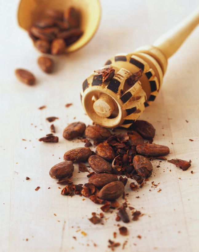 无人,竖图,俯视,室内,特写,白天,实验,仪器,桌面,桌子,一堆,许多,阴影,堆叠,堆积,研究,分析,光线,化学,木制,影子,褐色,果实,种子,很多,破坏,可可,破损,木制品,器皿,热巧克力,堆,损坏,研磨,碾碎,可可豆,研杵,实验用品,研钵,热可可,美禄,热朱古力,可可子,彩图,高角度拍摄