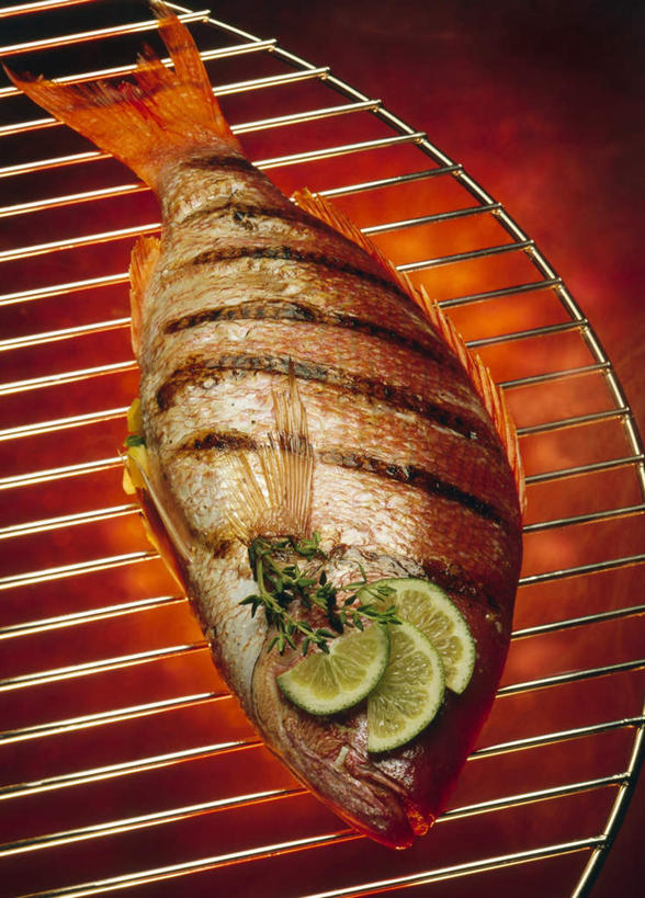 海鲜,无人,竖图,俯视,室内,特写,白天,烧烤,热情,火,水果,一条,阴影,新鲜,装饰,光线,鱼,火焰,影子,生食,食品,果实,烤架,烤肉,燃烧,水产,鱼类,海洋生物,食物,铁架,摄影,有机食品,绿色食品,影棚,华丽,修饰,点缀,迷迭香,水生动物,海产品,笛鲷,水生物,海底动物,海洋之露,衬托,美观,雅致,雅观,酸橙,代代,四带笛鲷,橙子,橙,彩图,高角度拍摄,影棚拍摄,拍摄