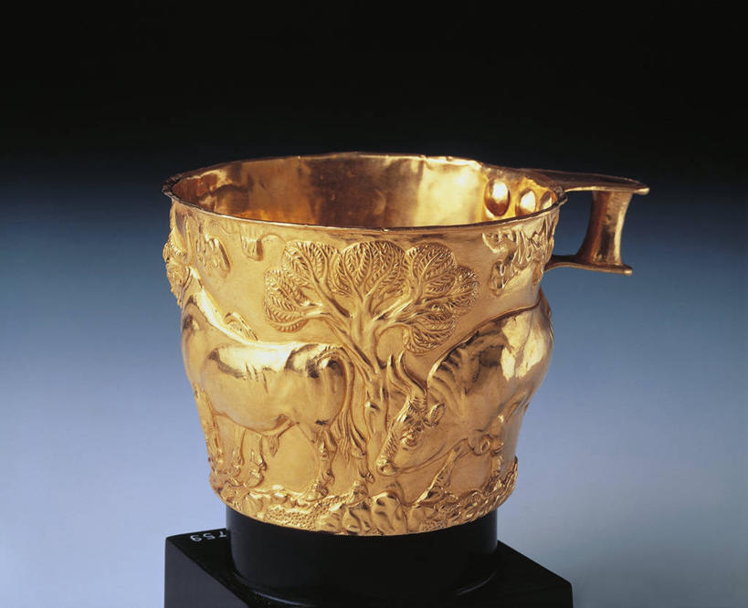 无人,横图,牛,金属,黄金,一个,碗,摄影,单个,美术工艺,彩图,影棚拍摄,减轻