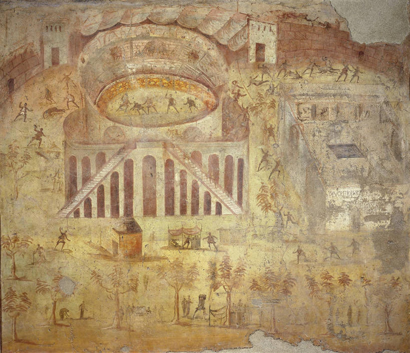 观众,横图,插画,室外,白天,数码,科技,意大利,对抗,阴影,冲突,网络,围墙,许多人,高光,几何,计算机图形,合成,图画,历史,古罗马,画,树,古代,一群人,摄影,电脑合成图,数码合成图,合成图,打斗,进攻,漫画,意大利文化,坎帕尼亚,写实,具体,具象,庞贝,古代文明,圆形剧场,美术工艺,彩图,暴动,过去