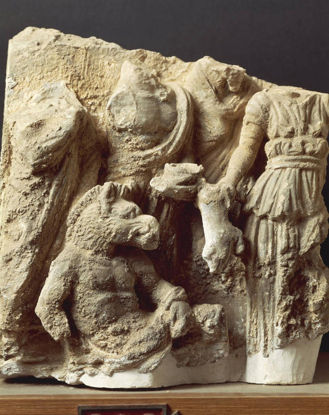 无人,竖图,室内,神话,破坏,破损,摄影,部分,损坏,古代文明,美术工艺,彩图,浅浮雕,雪花石膏,奥德赛