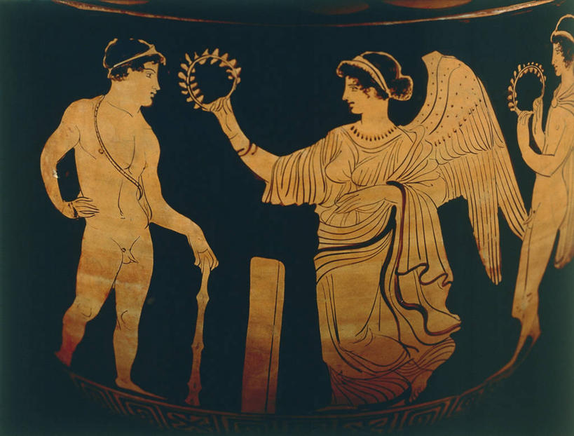 无人,运动员,横图,特写,成功,运动,花瓶,标志,符号,陶瓷制品,标识,古代,奥运,摄影,部分,性别符号,古希腊,古代文明,美术工艺,获胜,彩图,男性符号