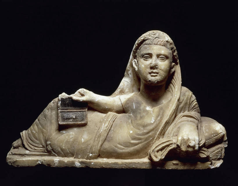 无人,横图,正面,雕塑,意大利,黑色背景,雕像,头巾,头饰,历史,一个,发饰,摄影,单个,侧卧,古代文明,美术工艺,彩图,影棚拍摄,过去