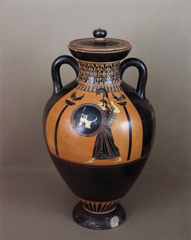 无人,竖图,特写,意大利,神话,陶瓷制品,一个,把手,陶器,摄影,单个,女神,拉奇奥,雅典娜,古代文明,美术工艺,彩图,影棚拍摄,双耳罐