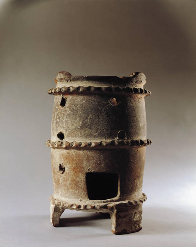 无人,竖图,灰色背景,火炉,陶瓷制品,古罗马,古代,一个,灰色,工艺品,摄影,单个,彩图,影棚拍摄