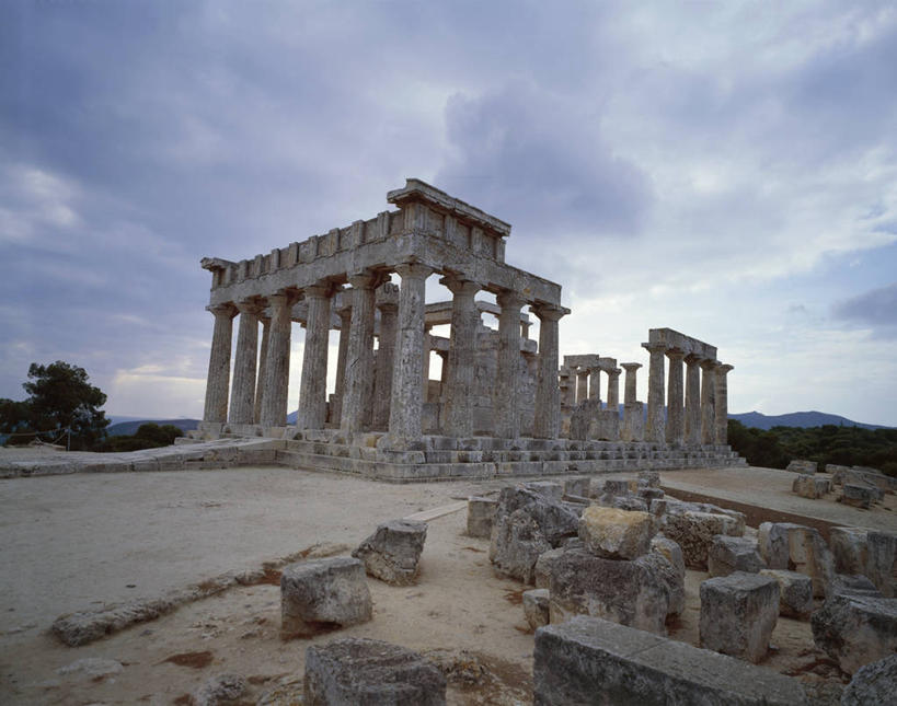 无人,横图,室外,白天,建筑,希腊,柱子,云,历史,废墟,地标建筑,摄影,考古学,希腊文化,古希腊,古代文明,阿提卡,彩图,旅行,毛石,多利安式,过去