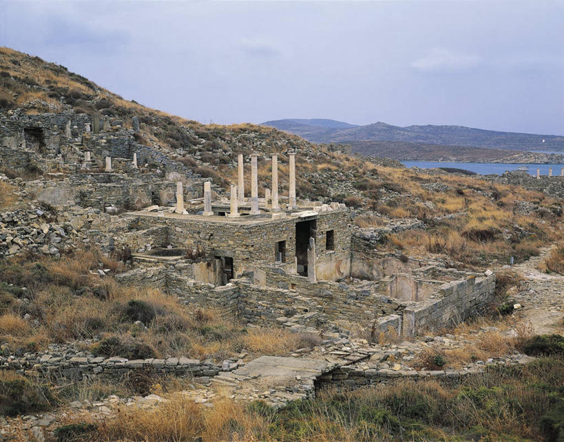 无人,横图,室外,白天,旅游,度假,美景,山,建筑,希腊,柱子,地平线,地形,景观,辽阔,地面,历史,娱乐,废墟,古代,风景,自然,地标建筑,享受,休闲,广阔,景色,放松,摄影,一望无际,基克拉迪群岛,希腊文化,自然风光,延伸,天地相交,古希腊,无边无际,一马平川,古代文明,彩图,旅行,过去,爱马仕