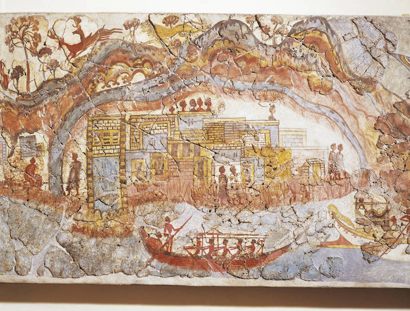 帆船,横图,插画,室外,白天,数码,科技,希腊,欧洲,表演,阴影,网络,海岸线,城镇,许多人,高光,几何,计算机图形,合成,图画,画,古代,一群人,摄影,电脑合成图,数码合成图,合成图,基克拉迪群岛,圣托里尼岛,抵达,漫画,希腊共和国,写实,具体,具象,古希腊,基克拉泽斯群岛,阿克罗蒂里,彩图