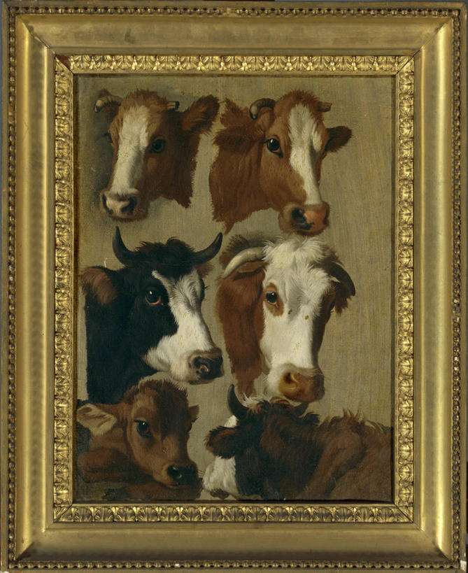 无人,竖图,室外,绘画,牛,油画,艺术,古典,文化,动物,工艺品,品味,家畜,摄影,部分,美术,高雅,肖像,18世纪,美学,母牛,彩图,布面油画