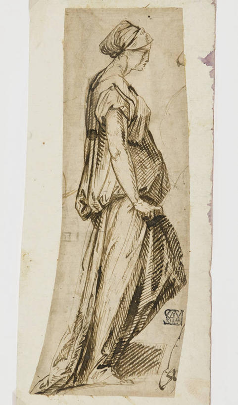 成年人,一个人,站,竖图,全景,侧面,民族服装,仅一个年轻女性,仅一个女性,仅一个人,艺术,历史,摄影,踏步,优美,年轻女性,女人,女性,年轻人,彩图,传统服装,民俗服