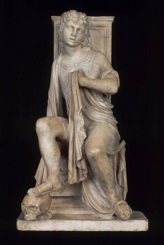 无人,坐,竖图,室内,特写,雕塑,黑色背景,标志,长袍,雕像,符号,头骨,大理石,拿着,标识,一个,摄影,单个,部分,性别符号,美术工艺,彩图,男性符号