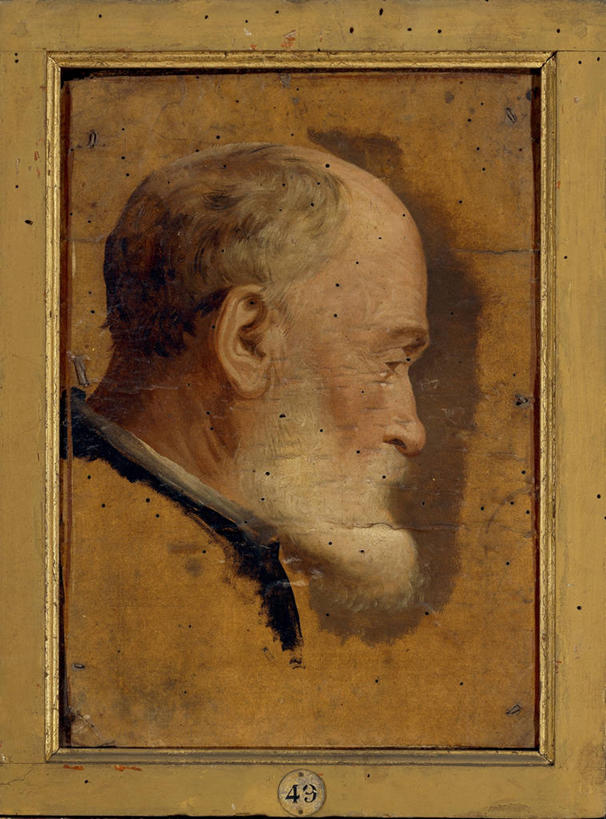 成年人,老年人,脸,头,脸颊,胡须,头发,一个人,竖图,特写,侧面,绘画,相框,仅一个男性,仅一个人,艺术,古典,注视,文化,肩膀,工艺品,观察,看,品味,仅一个老年男性,摄影,观看,美术,察看,高雅,关注,肖像,意大利文化,美学,老年男性,男人,男性,头部,胡子,络腮胡,小胡子,脸部,脸蛋,面部,彩图,布面油画