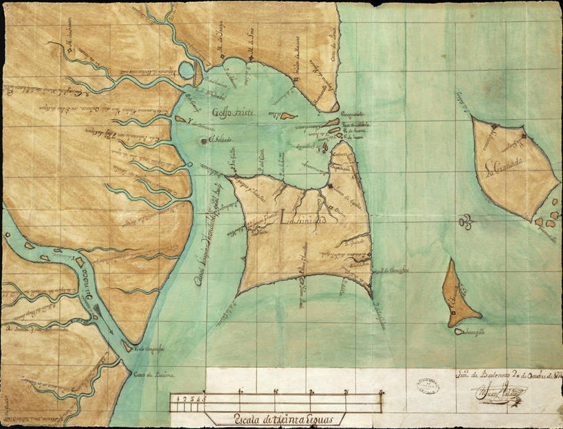 无人,横图,插画,特写,数码,科技,地图,委内瑞拉,格林纳达,阴影,网络,岛,海岸线,海湾,高光,几何,计算机图形,合成,图画,画,摄影,英文字母,电脑合成图,数码合成图,合成图,漫画,18世纪,写实,具体,具象,特立尼达岛,美术工艺,自然地理,彩图,影棚拍摄,地图学