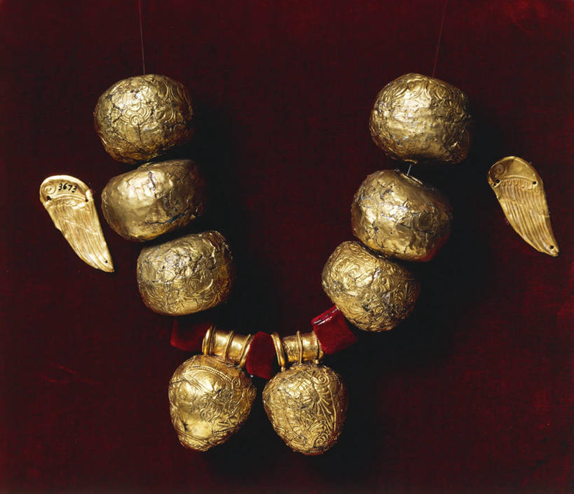 无人,横图,项链,黑色背景,摄影,华贵,项坠,美术工艺,彩图,影棚拍摄