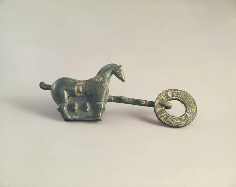 无人,横图,白色背景,马,静物,一个,摄影,单个,简单,扣环,古代文明,美术工艺,彩图,影棚拍摄