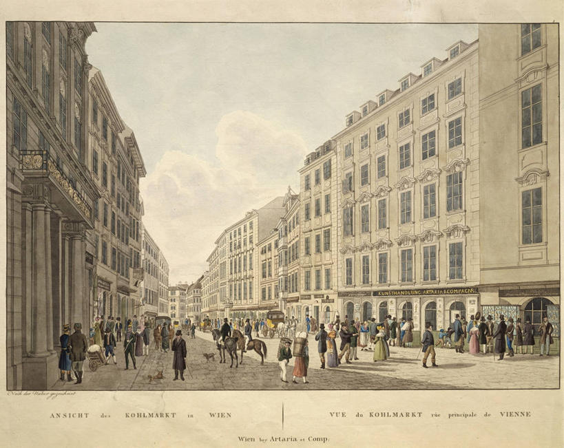 横图,插画,室外,白天,数码,科技,城市,建筑,街道,奥地利,维也纳,阴影,网络,交通,首都,许多人,高光,几何,计算机图形,合成,图画,历史,画,一群人,摄影,电脑合成图,数码合成图,合成图,漫画,写实,具体,具象,彩图,总部大楼,雕刻术