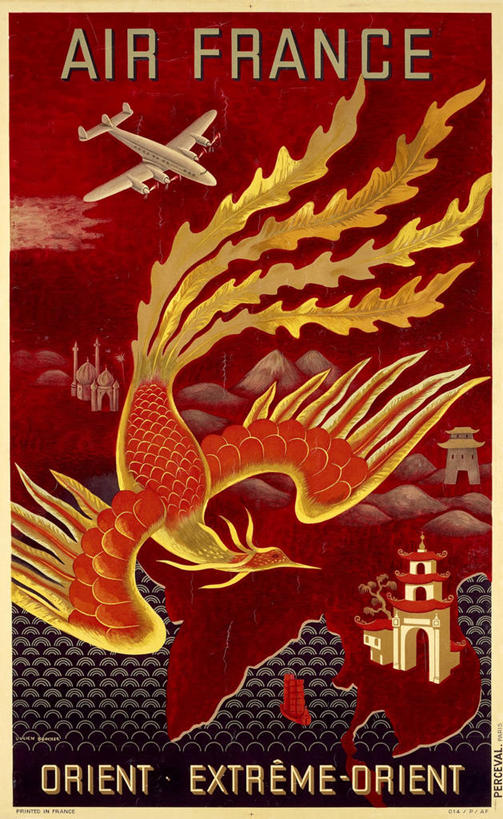 无人,竖图,室外,山,飞机,日本文化,凤凰,火焰,大门,交通,历史,航空,候机厅,飞,海报,红色,交通工具,虚构,运输,摄影,英文字母,客机,中国文化,载具,想法,美术工艺,彩图,旅行,法国航空公司,商务机