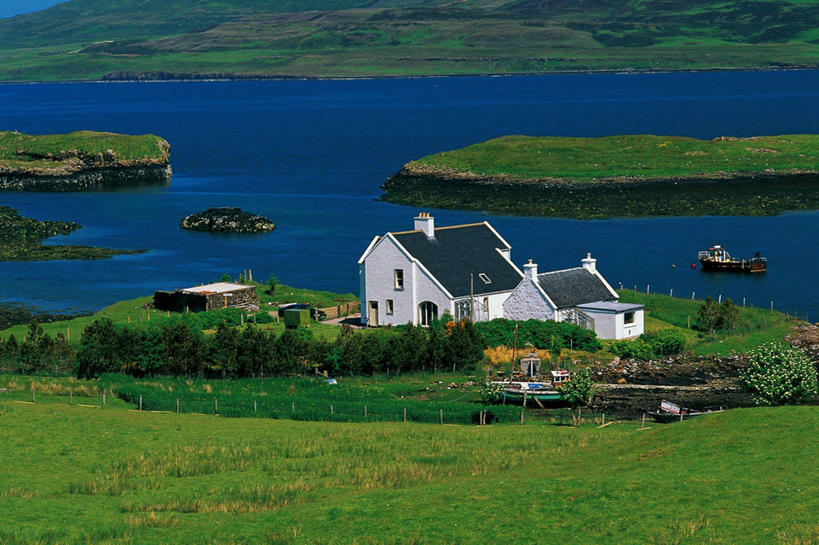 无人,农场,横图,室外,白天,英国,欧洲,岛,图像,苏格兰,摄影,主题,地貌,苏格兰高地,构图,外赫布里底群岛,自然地理,彩图,时空