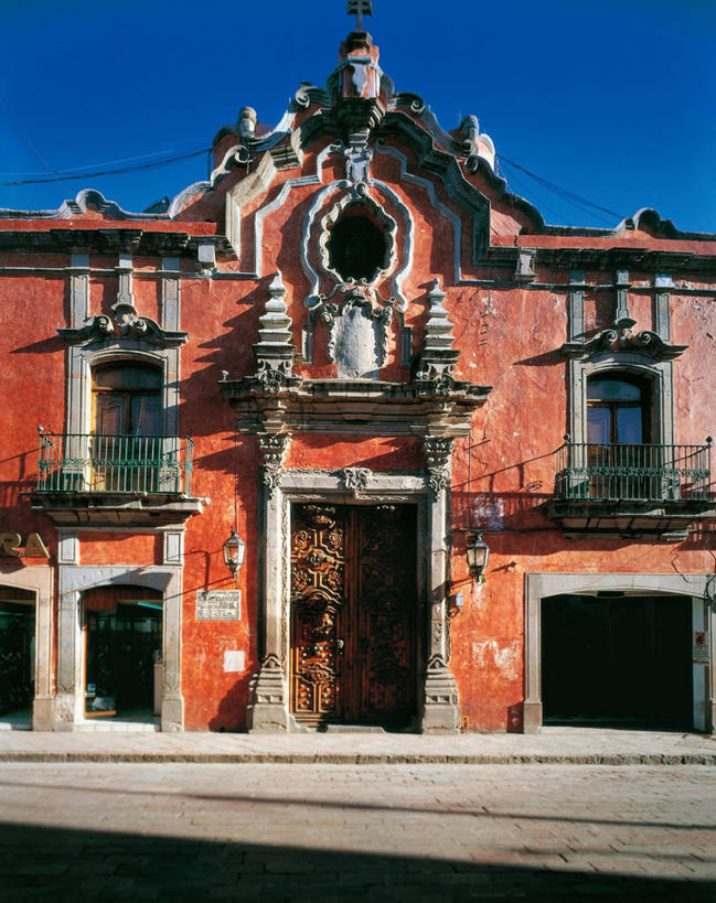 无人,竖图,室外,白天,建筑,墨西哥,城镇,图像,摄影,北美,风格,拉丁美洲,主题,巴洛克风格,18世纪,克雷塔罗州,构图,彩图,时空