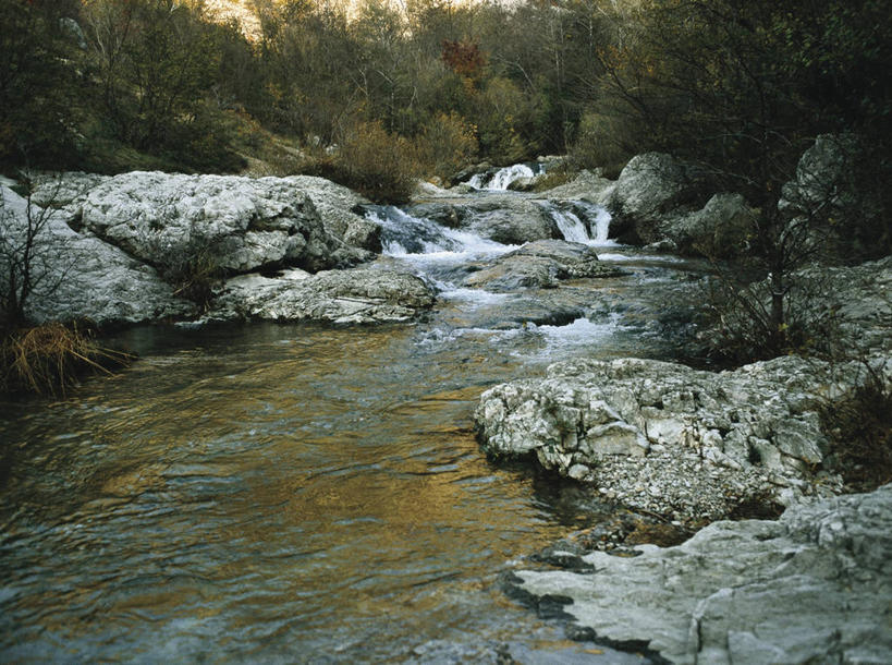 无人,横图,室外,白天,旅游,度假,美景,瀑布,森林,水,植物,意大利,欧洲,波纹,反射,景观,流水,宏伟,图像,娱乐,树,风景,小溪,自然,享受,休闲,概念,景色,放松,摄影,宁静,岩层,地中海文化,南欧,自然风光,主题,地貌,意大利共和国,构图,弗留利.威尼斯朱利亚,弗留利.威尼斯朱利亚大区,岩石,彩图,旅行,时空,传统文化,林区