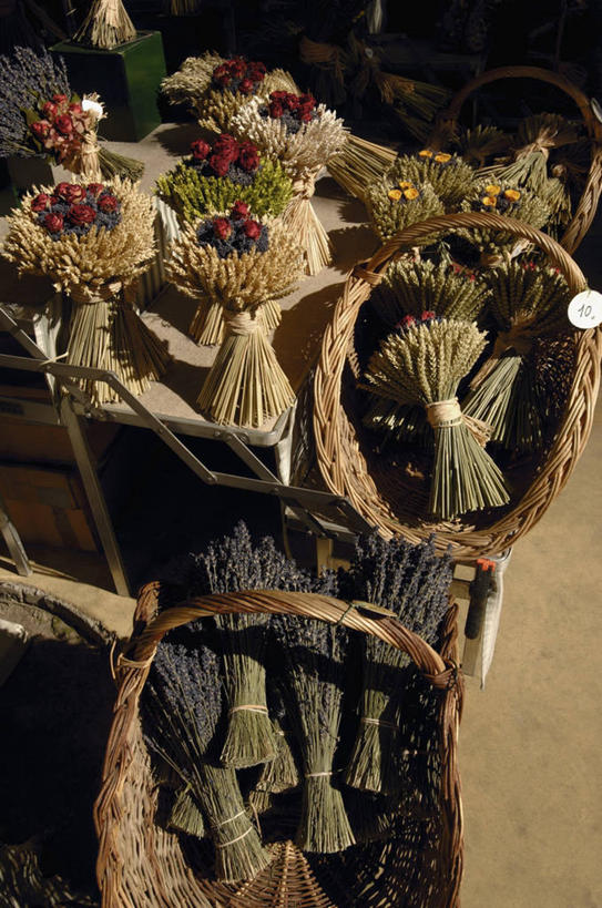 无人,竖图,室外,特写,白天,静物,法国,欧洲,戛纳,装饰,篮子,插花,花束,摄影,普罗旺斯,地中海文化,干的,滨海阿尔卑斯,彩图