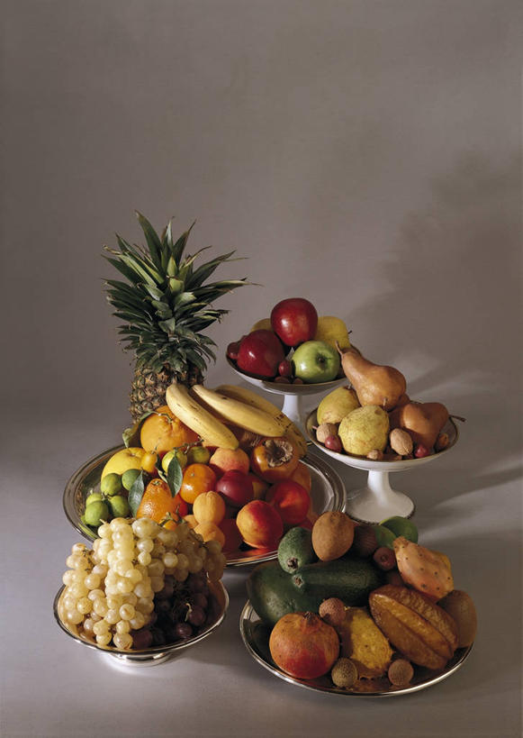 无人,竖图,室内,特写,苹果,菠萝,梨,葡萄,石榴,香蕉,静物,水果,许多,很多,葡萄柚,饮食,盘子,碗,果盘,桃,摄影,清新,健康食物,彩图