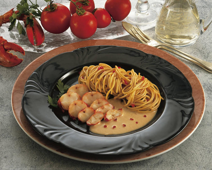 无人,横图,室内,特写,西红柿,静物,眼镜,叉,饮食,盘子,汤匙,摄影,意大利细面条,开胃酱,海产,彩图