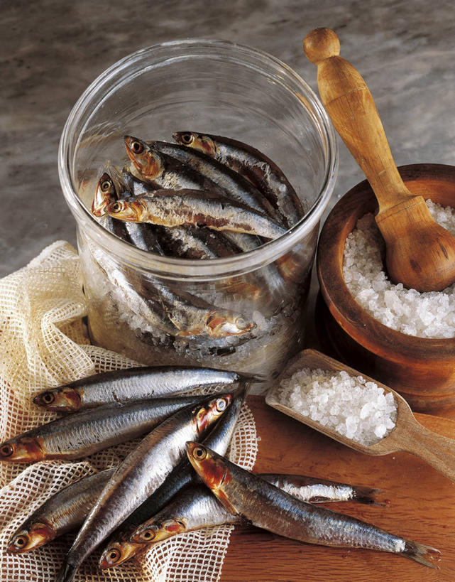 无人,竖图,俯视,室内,特写,静物,许多,糖,很多,鱼类,饮食,汤匙,摄影,鲱鱼,研磨器,广口瓶,健康食物,海产,彩图,高角度拍摄