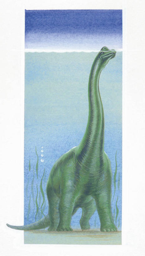 无人,站,竖图,全景,插画,室外,夜晚,数码,科技,湖,水,野生动物,阴影,网络,高光,几何,计算机图形,合成,图画,历史,画,自然,动物,看,恐龙,环境,电脑合成图,数码合成图,合成图,吸气,漫画,写实,具体,具象,侏罗纪,古代史,地质学,腕龙,史前时代,彩图,窥视,中生代,过去,古生物学