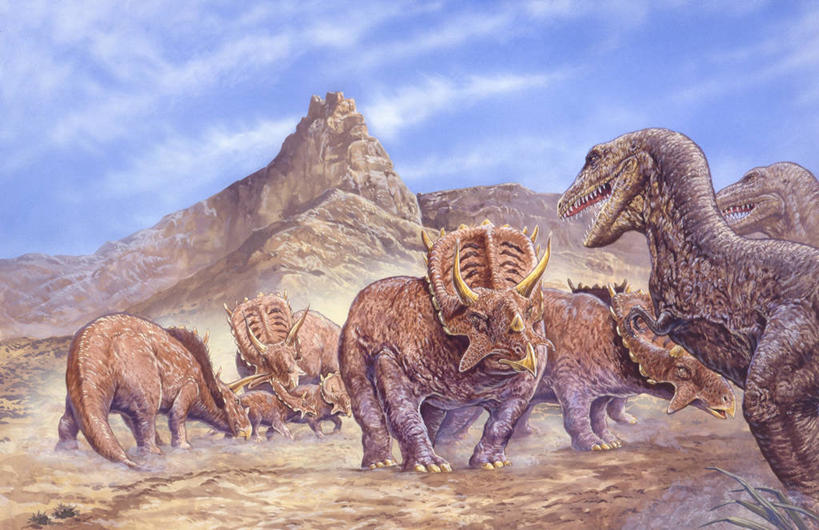 无人,横图,插画,室外,白天,数码,科技,山,野生动物,对抗,阴影,网络,高光,几何,计算机图形,合成,图画,历史,画,自然,动物,恐龙,环境,电脑合成图,数码合成图,气候,合成图,防守,进攻,漫画,霸王龙,写实,具体,具象,古代史,地质学,体育活动,史前时代,自然地理,彩图,白垩系,过去,古生物学