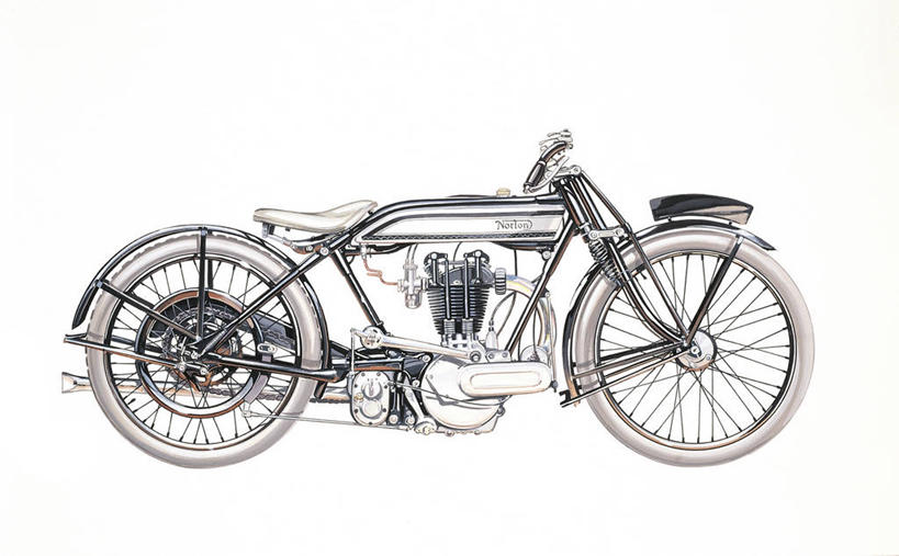 无人,横图,插画,白色背景,侧面,数码,科技,摩托车,英国,阴影,网络,机动车,高光,几何,计算机图形,古典,合成,图画,画,一个,白色,运输,单个,电脑合成图,数码合成图,合成图,北欧,漫画,写实,具体,具象,彩图,诺顿