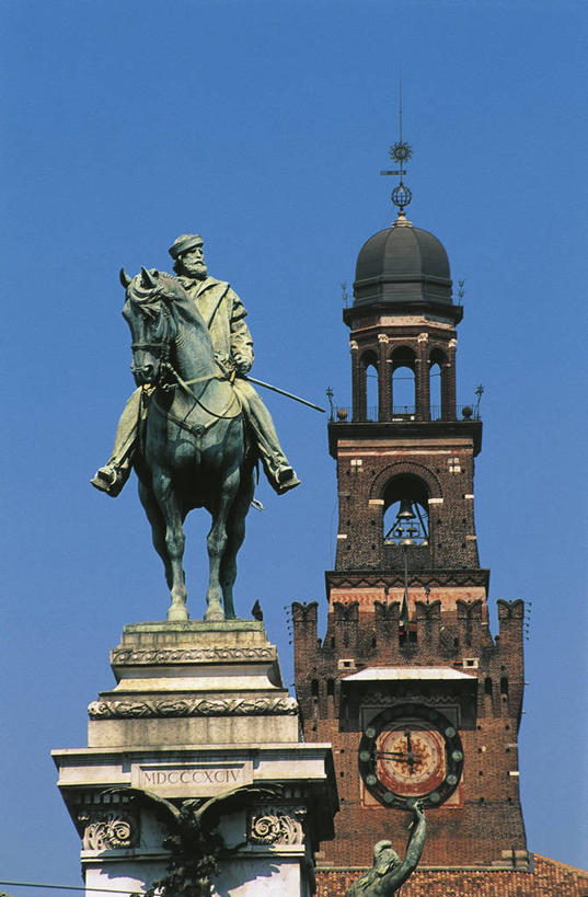 无人,竖图,室外,白天,马,意大利,城堡,塔,摄影,南欧,米兰,自然地理,彩图