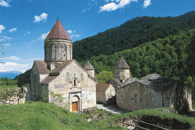 无人,横图,室外,建筑,亚美尼亚,亚洲,树,摄影,宗教,灌木,基督教,自然地理,彩图,外高加索,独联体