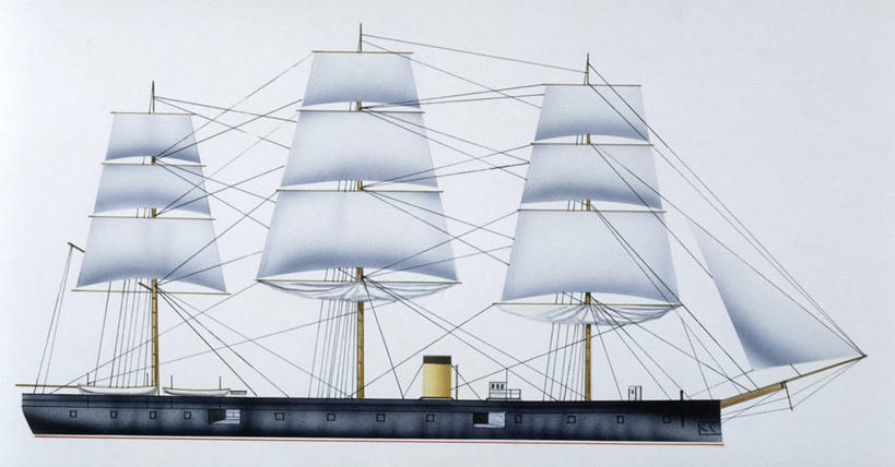 无人,横图,室外,白天,侧面,时尚,船,俄罗斯,蓝色背景,军事,历史,一个,蓝色,t台,帆,运输,摄影,军舰,单个,海军,战舰,军用战舰,战船,时装表演,时装秀,t型台,走秀,彩图