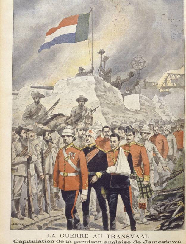 西方人,成年人,人群,竖图,室外,白天,旗帜,英国,欧洲,非洲,南非,黑人,欧洲人,冲突,军事,符号,许多人,历史,一群人,战争,摄影,和解,北欧,投降,迷路,詹姆斯敦,男人,白种人,非洲人,步行,彩图