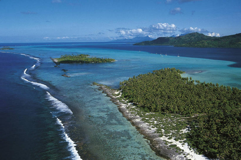 无人,横图,俯视,航拍,室外,白天,旅游,度假,海洋,美景,水,海岸线,景观,娱乐,风景,自然,享受,休闲,景色,放松,摄影,环境,气候,热带气候,鸟瞰,自然风光,大洋洲,法属波利尼西亚,社会群岛,法属玻利尼西亚,自然地理,彩图,高角度拍摄,塔哈岛,法国海外领土